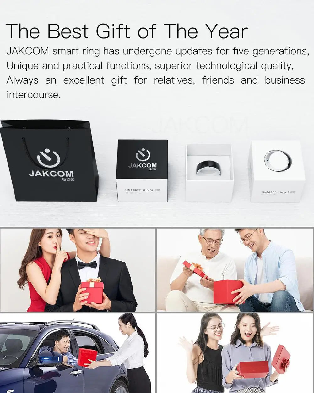 JAKCOM R5 Smart Ring Newer than pc case p12 black shark 4 homekit accessories m3 doorbell earphone watch