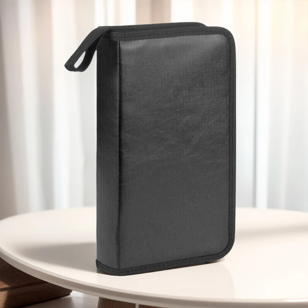 Album Storage Sleeve Dustproof Zipper Album Storage Holder Case Double-side CD DVD Storage Organizer Wallet Album Carrying Case