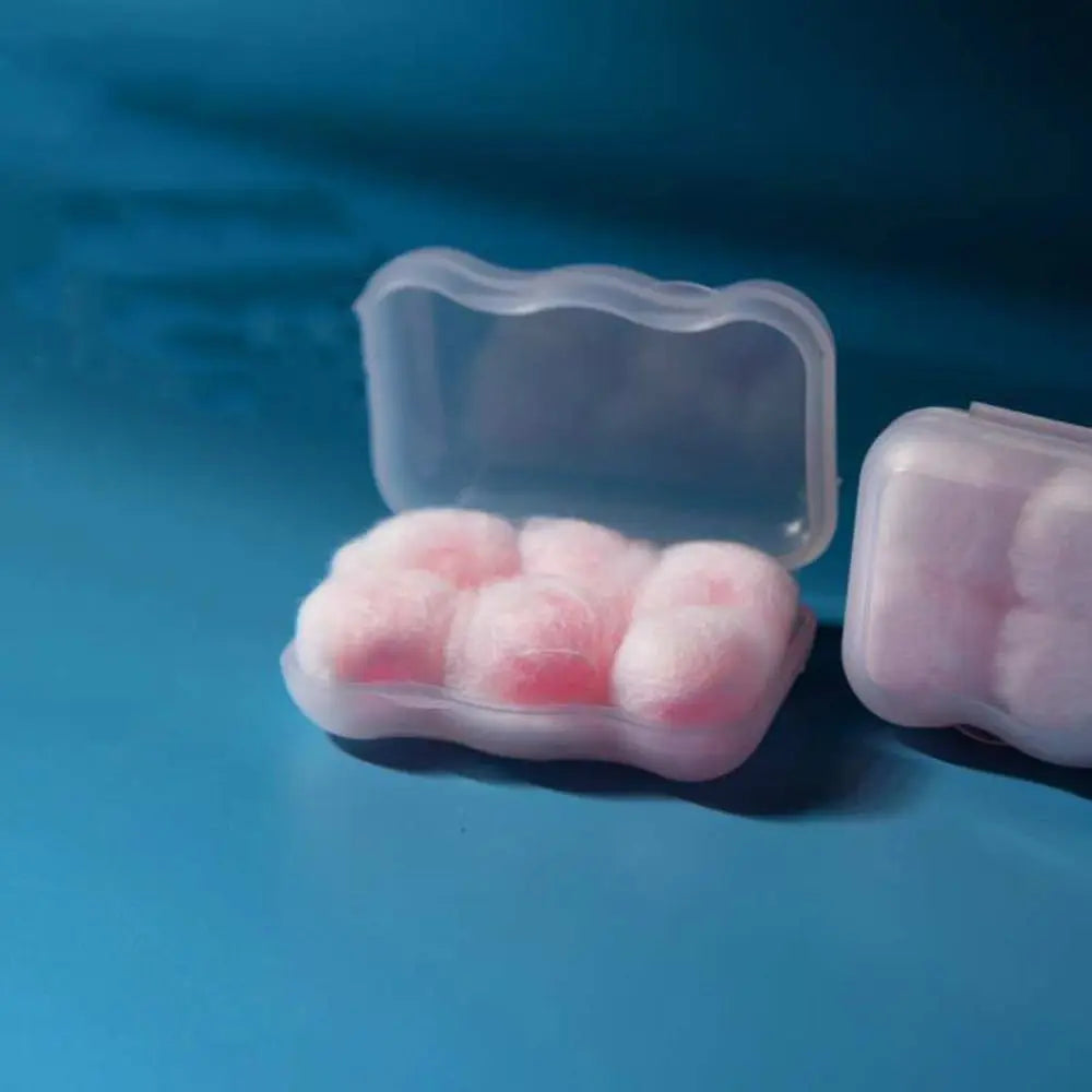 2/4/6/12/20PCS Gift Soft Wax Cotton Earplugs Wax Kneadable Ear Plugs Airplane Sound Insulation Noise Reduction Ear Plug Unisex