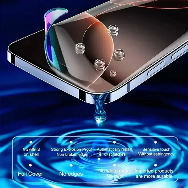 Full Cover Hydrogel Film For iPhone 13 16 14 15 11 12 17 Pro Max Air 16E 12 13 Mini SE 2022 2020 XR XS 7 8 Plus Screen Protector