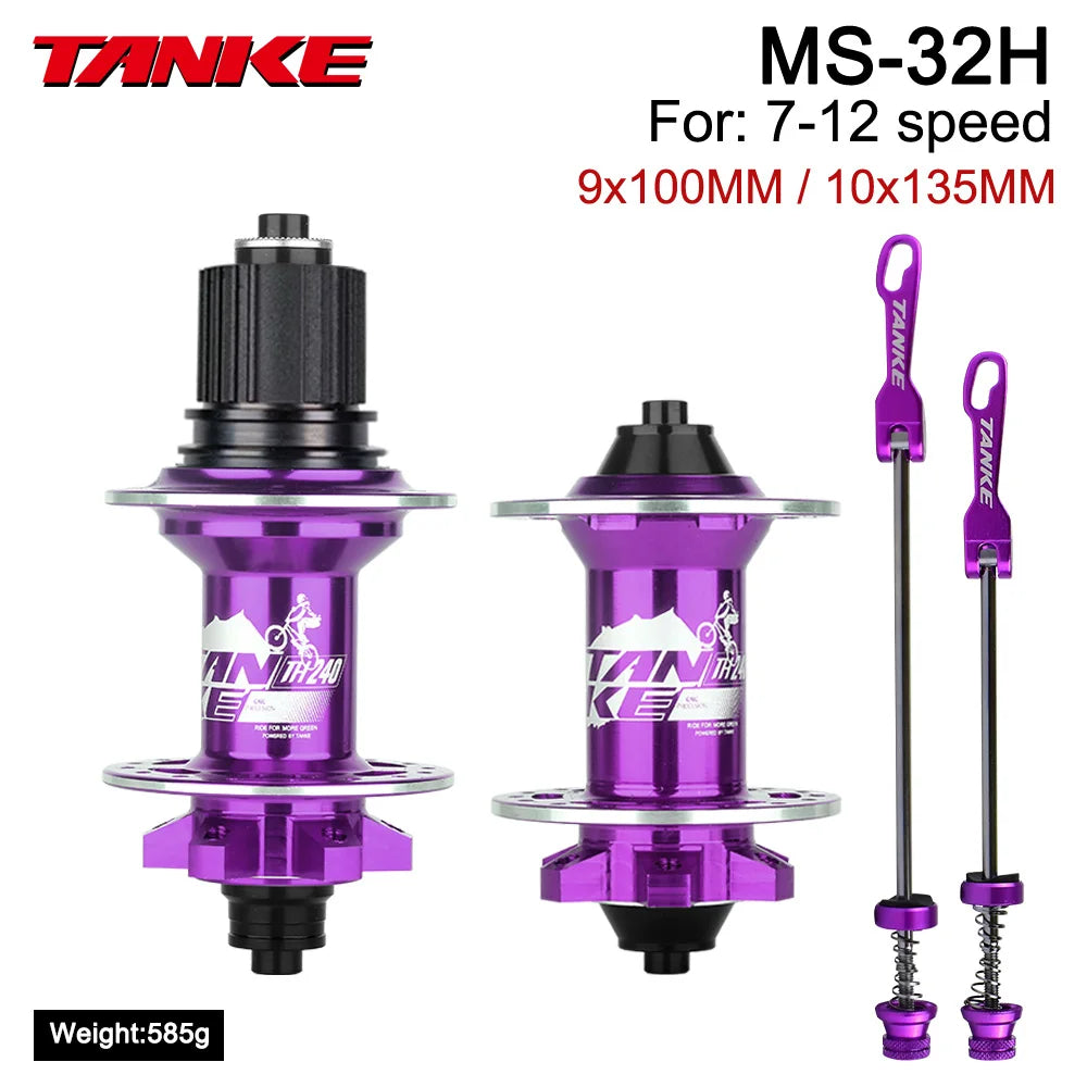 TANKE 120 Click Hub Bearing MTB Hub Front Rear 32 36 Holes Disc Brake Bicycle Hubs 7 8 9 10 11 12 Speed Quick Release 6 Pawl Hub
