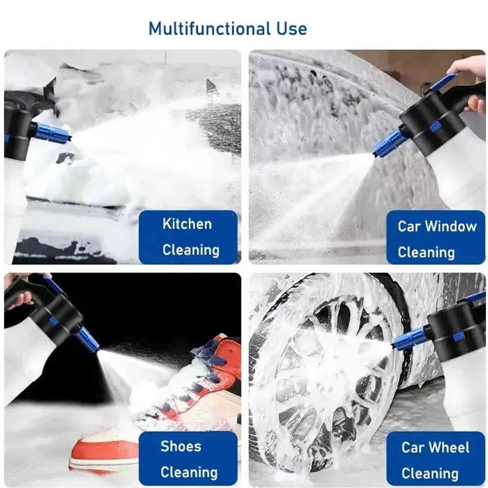 Electric Foam Sprayer Foam Generator for Car Wash Lithium Battery Foam Lance 1h Endurance Car Wash Towel Foam Wash