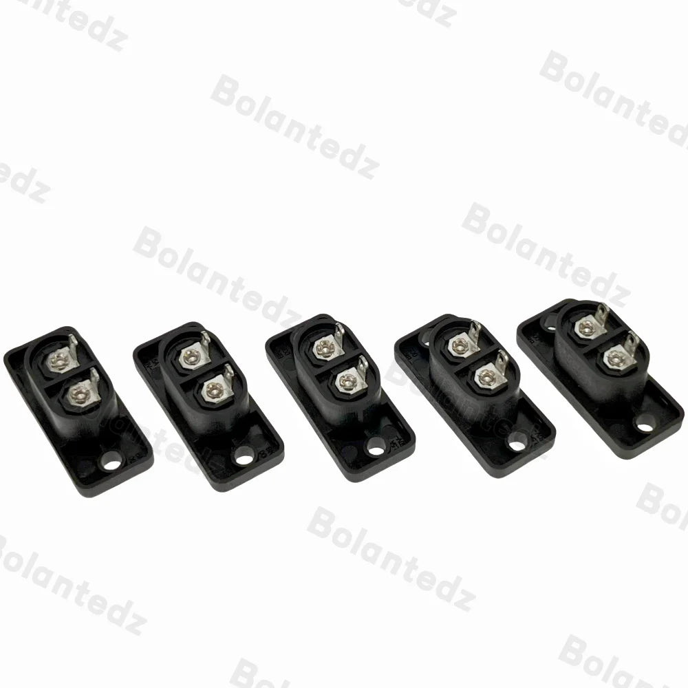 5/10pcs C8 Male Power Socket C7 Female Plug Power Outlet Embedded Electric Connector Connector 35mm*15mm AC 2.5A 5A 250v