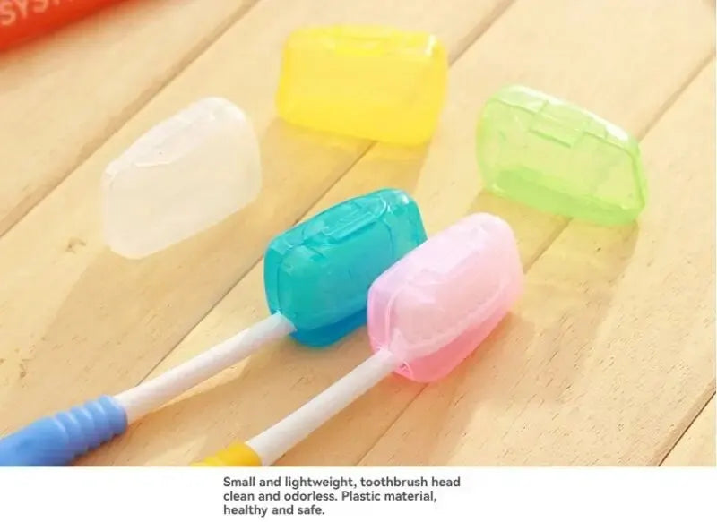 5pcs Portable Toothbrush Cover Travel Portable Toothbrush Protection Case Outdoor Dustproof Case Portable Travel Toothbrush Case