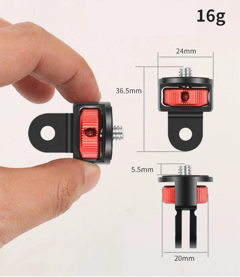 Suitable for GoPro series For DJI For Insta360 sports camera accessories 1/4 adapter interface 1/4 adapter