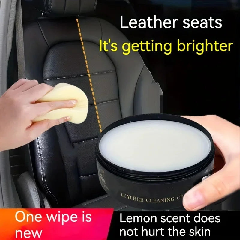 Car Leather Seat Maintenance Cream PU Cleaning Care Balm Conditioner Auto Interior Sofa Shoes Polishing Stain Removal Refurbish