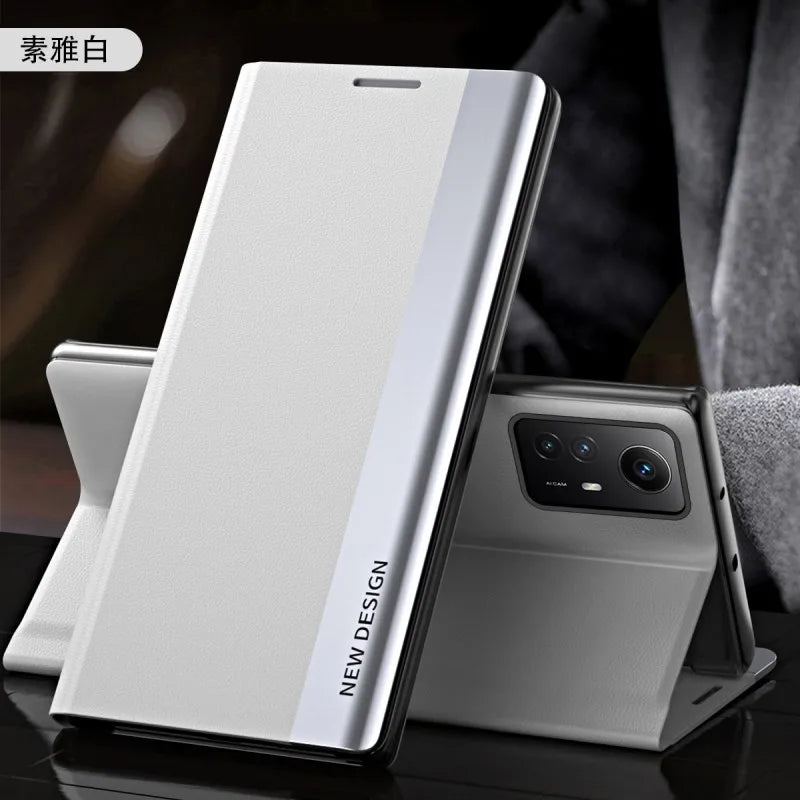 Flip Case For Xiaomi 15T Mi 14T Pro 14 T Mi14T 13T Redmi 15C 14C 13C Side Window Shockproof Luxury Litchi PU Leather Stand Cover