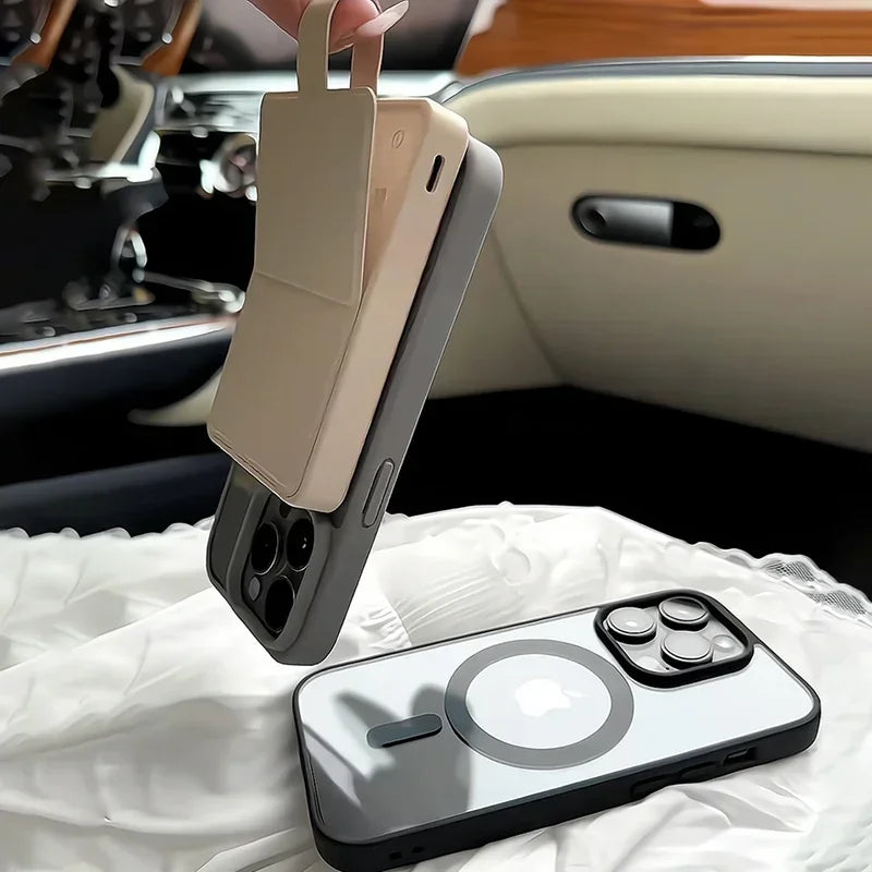 New Black Transparent Magsafe Magnetic Case For iPhone 16 15 14 13 12 11 Pro Max Wireless Charging Acrylic Hard Protect Cover