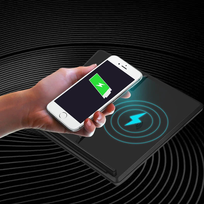 Newest Wireless Charger For Tesla Model 3 Support Dual Smartphone Pad Car Accessories 10W Fast Car charging USB Port