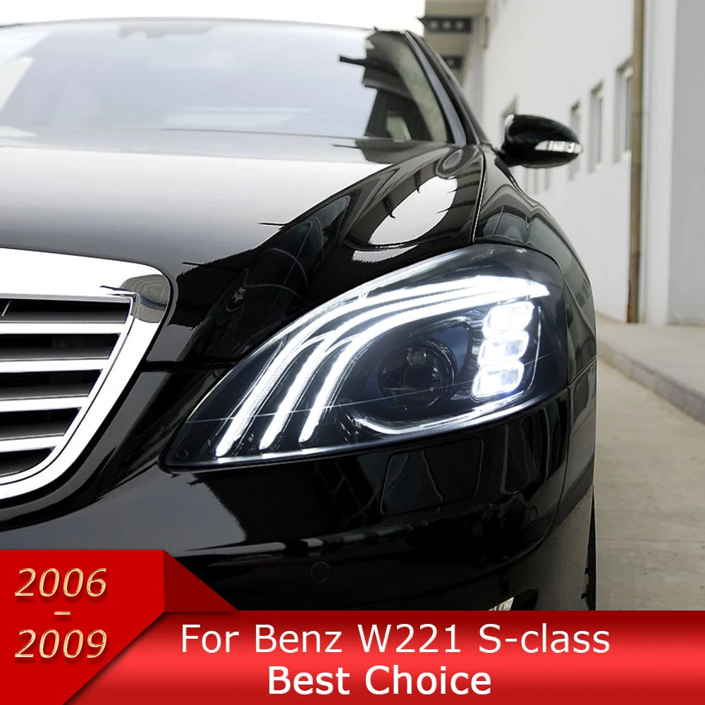 Car Lights for W221 2006-2013 S Class LED Auto Headlight Assembly Upgrade W222 Maybach Style Design Signal Lamp Accessories