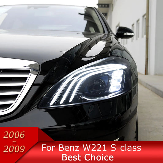 Car Lights for W221 2006-2013 S Class LED Auto Headlight Assembly Upgrade W222 Maybach Style Design Signal Lamp Accessories