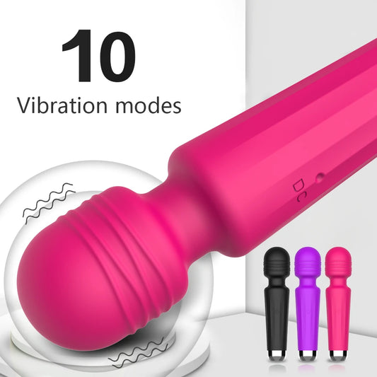 10 Modes Strong Vibration Mini Microphone Vibrator Usb Charging Handheld Body Massager Clitoris G-Spot Vibrators Women Sex Toys