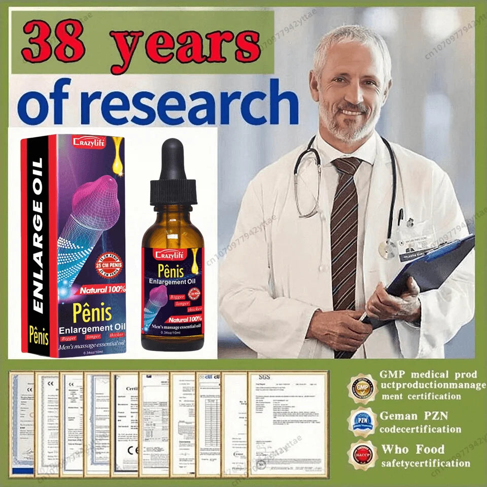 Effective Increase Men's Big Dick Enlargement Fluid Penis Erection Enhancement Male Health Care Enlargement Massage Enlargement。