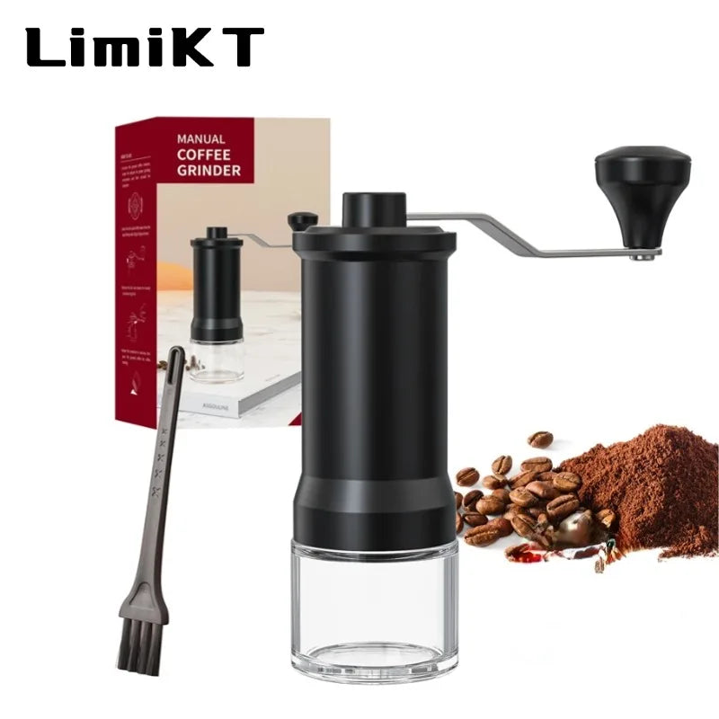 LimiKT Hand-Cranked Coffee Machine Home Small Manual Grinder Hand-Cranked Bean Grinder Coffee Bean Grinder