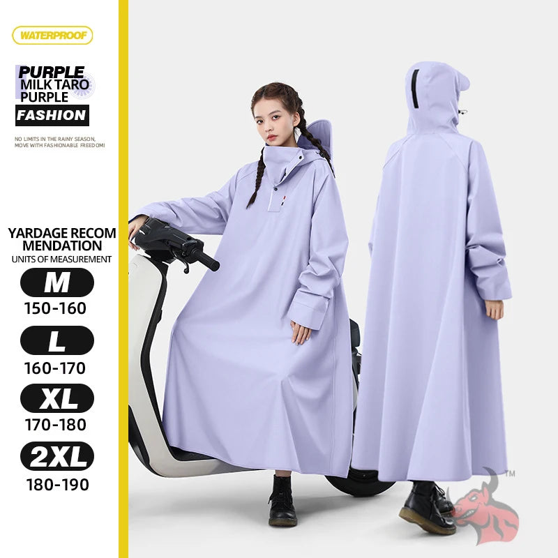 All-Weather Motorcycle Rain Suit Waterproof Windproof Unisex One-Piece Gear For Men Women Motorbike Bike Commuters