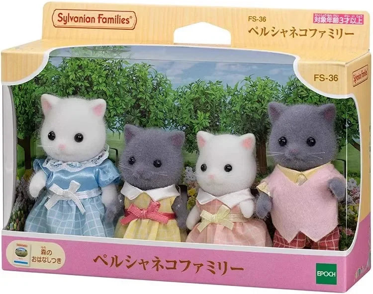 Sylvanian Families Anime Girl Figures Calico critters Furniture Set Pvc Statue Model Doll Collection Ornaments Gifts Toys