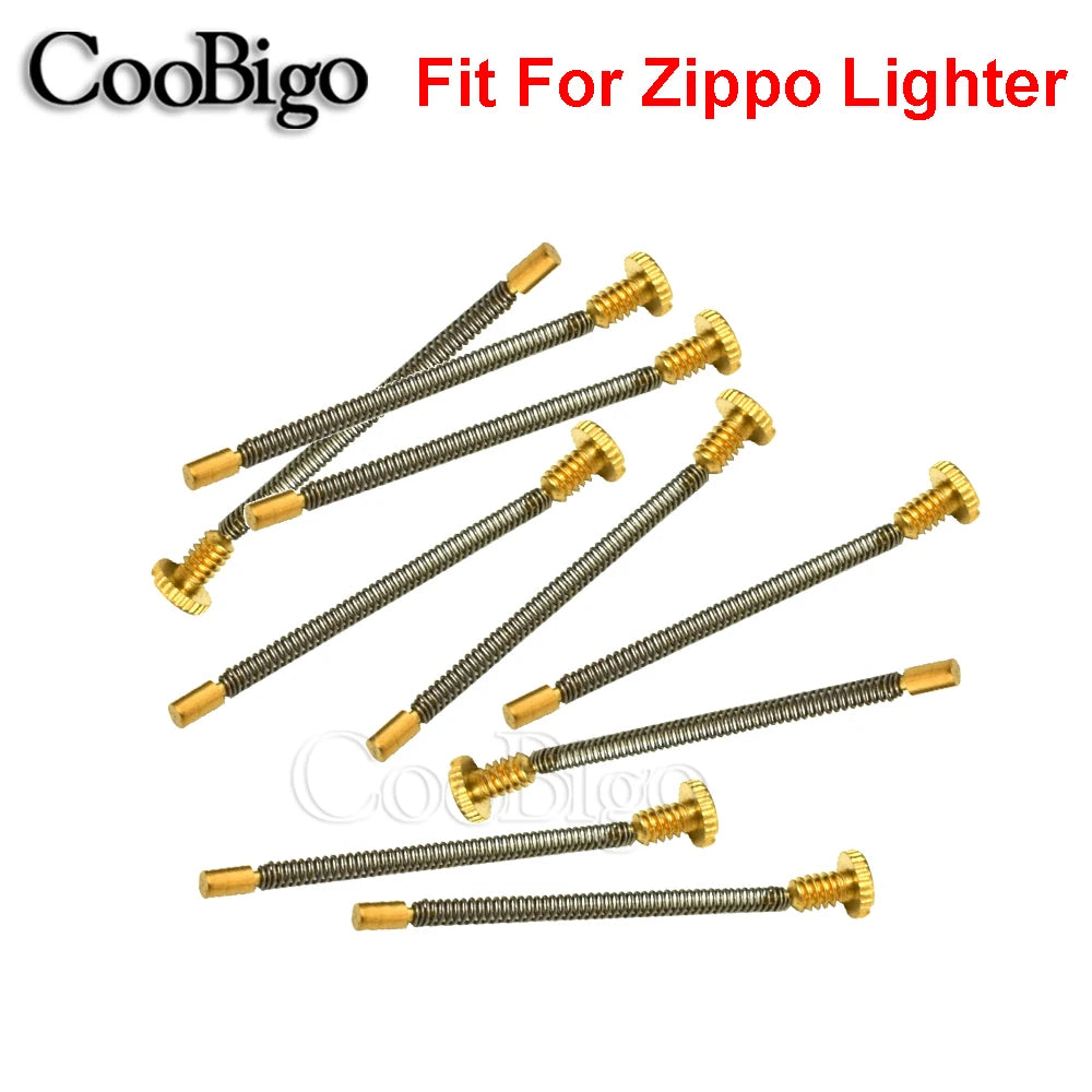5pcs Kerosene Lighter Replacement Spring Screws for Petrol Oil Zippo Zorro Lighters Repair Smoking Cigarette Accessories Metal