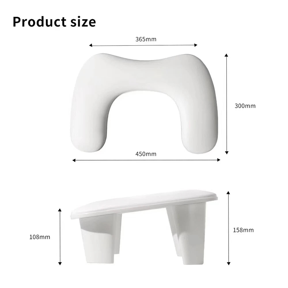 New Design Nail Hand Rests for Two Hands Soft PU Leather 15 Degree Tilted Hand Pillow Nail Art Salon Tool