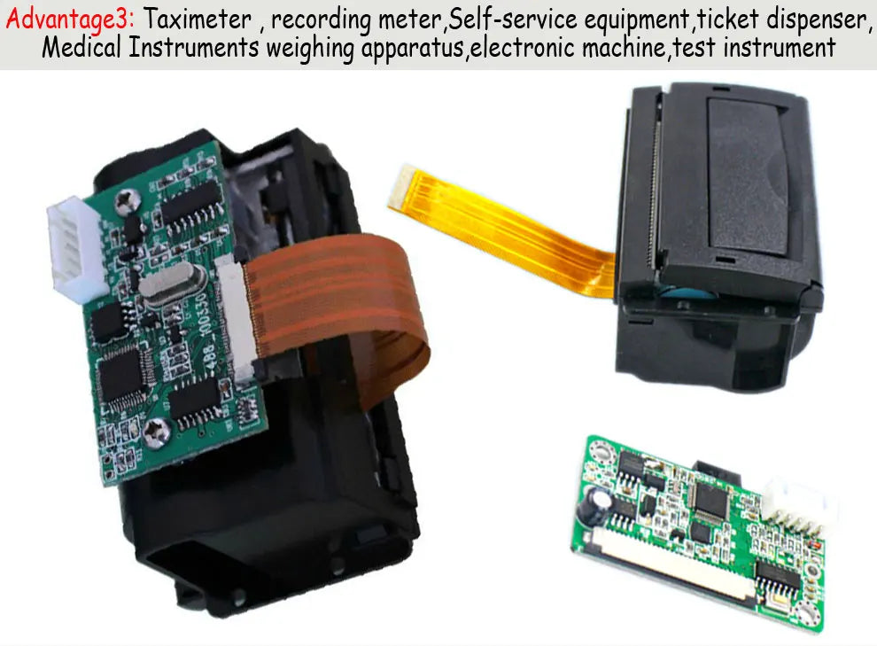 58mm Embedded Receipt Thermal Printer Panel Kiosk Printer with TTL/RS232 Interface