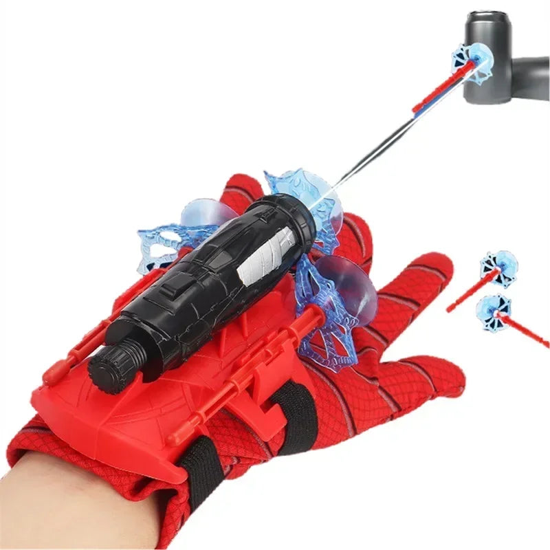 New Movie Cosplay Launcher Spider Silk Glove Web Shooters Recoverable Wristband Halloween Prop Toys For Children