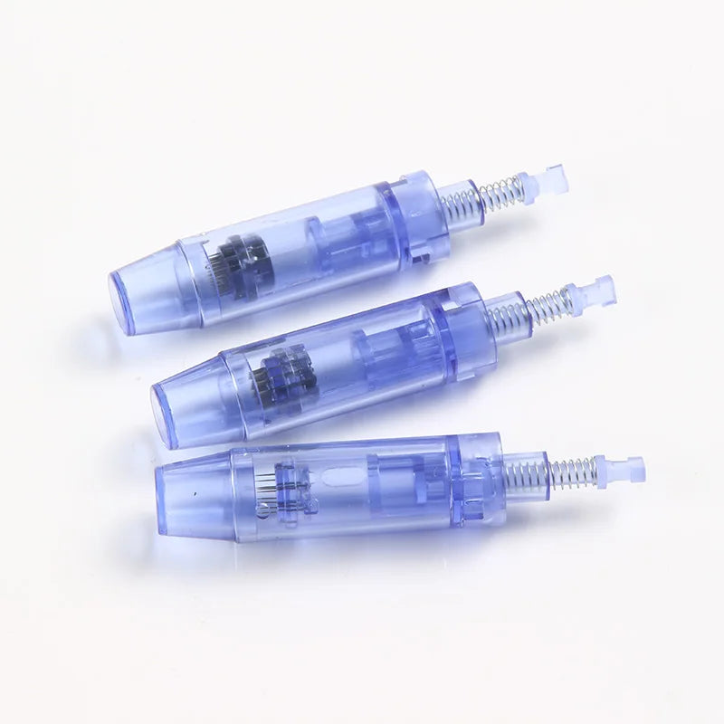 10pcs Professional Blue Bayonet Needles Cartridges 9 12 24 36 42pin  Nano Size For Derma Microneedling Pen A1 Face Skin