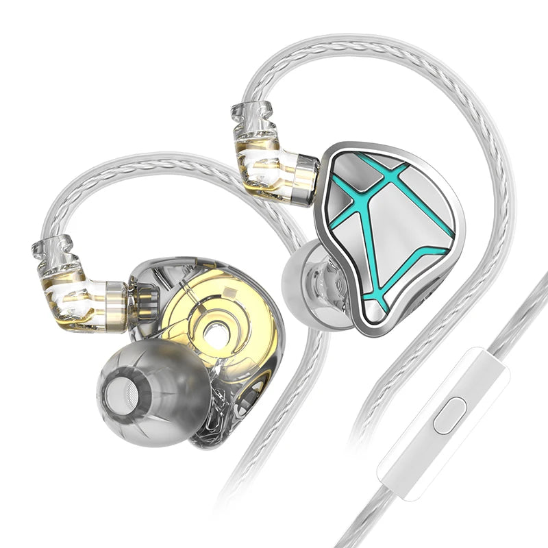 KZ ESX Metal Wired Earphone Noise Cancelling Headset Sport Earbuds In Ear Monitor HiFi Best Headphone With Microphone Gaming