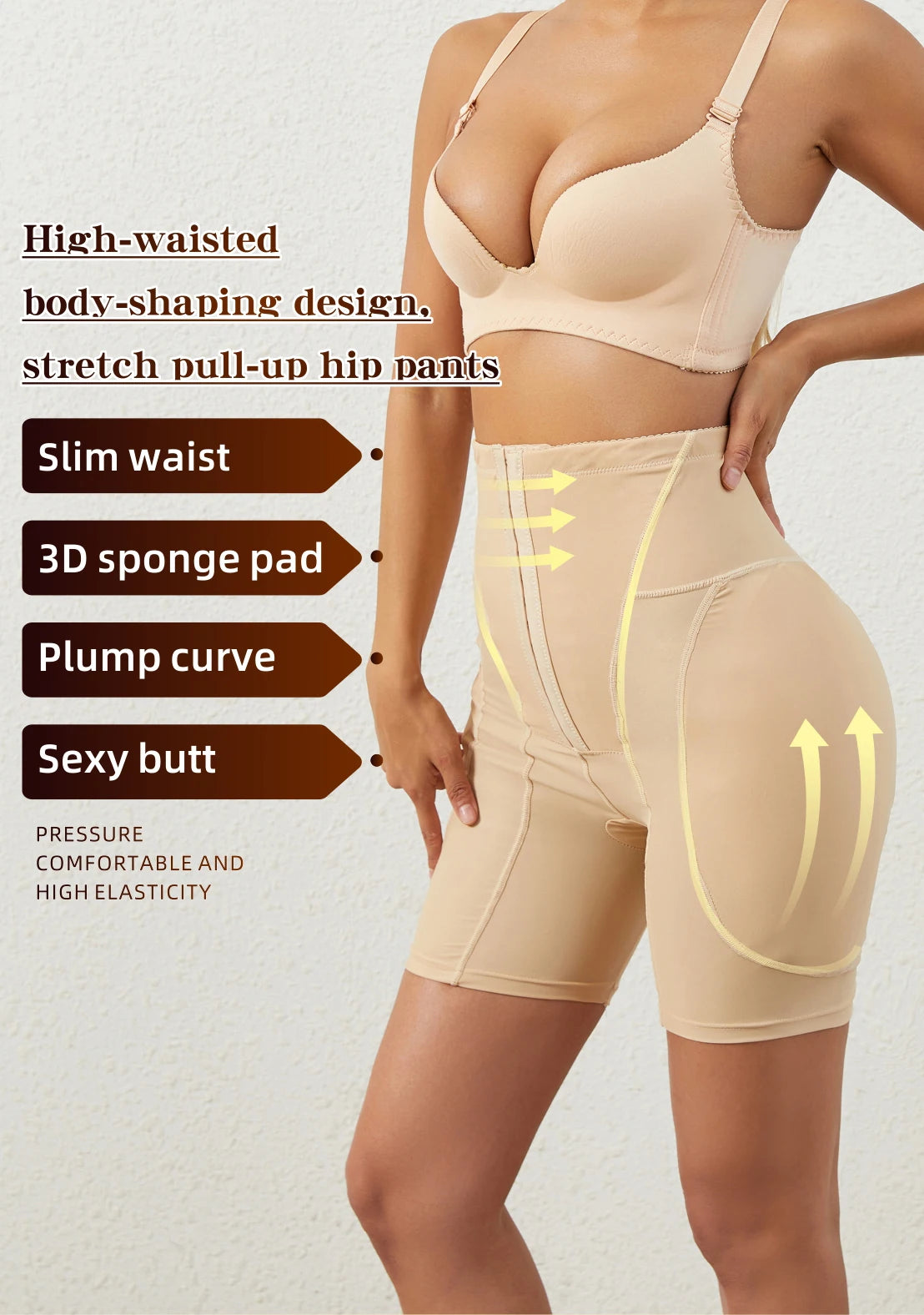 Butt Lifter Panties for Women Sexy Shapewear Push Up Panties Hip Shapewear Hip Enahncer with Pads Shaper Panties Fake Booty