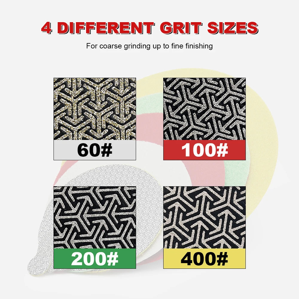 50mm Electroplated Diamond Polishing Pad Fast Removal For Glass Tiles Ceramics Bricks Stone Wood Paint Fibre-Glass & Composite