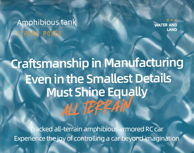 JJRC Q183 Rc Tank Car Track Remote Control Cars Off Road 4X4 2.4G Amphibious Crawler Truck Climbing Electric Model Vehicles Toys