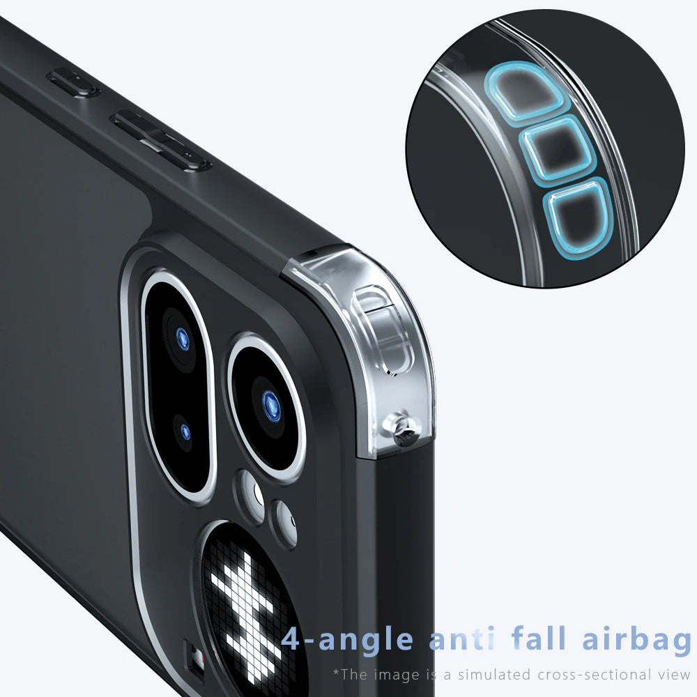 For Nothing Phone4A  Airbag Super Protection Soft Clear Matte Back Cover For Nothing Phone4A Pro 5G Phone Case