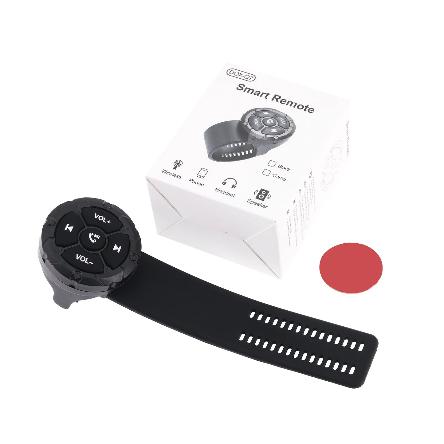 AD 5 Key Wireless Remote Controller Button Helmet Earphone Motorcycle Bike Handlebar Car Steering Wheel Control Media