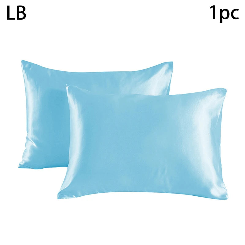 Simulated Silk Pillowcases Silky Satin Hair Beauty Pillow Cases Comfortable Pillow Case Home Bedding Pillow Cases Cover