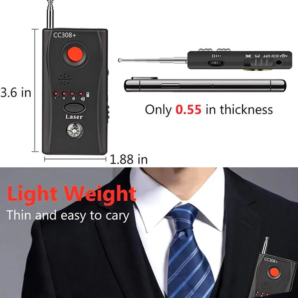 New K18 Multi-function 1MHz-6.5GHz Anti-Candid Cam Wireless Lens Device Finder GSM Audio Bug Finder GPS Signal RF Tracker Detect