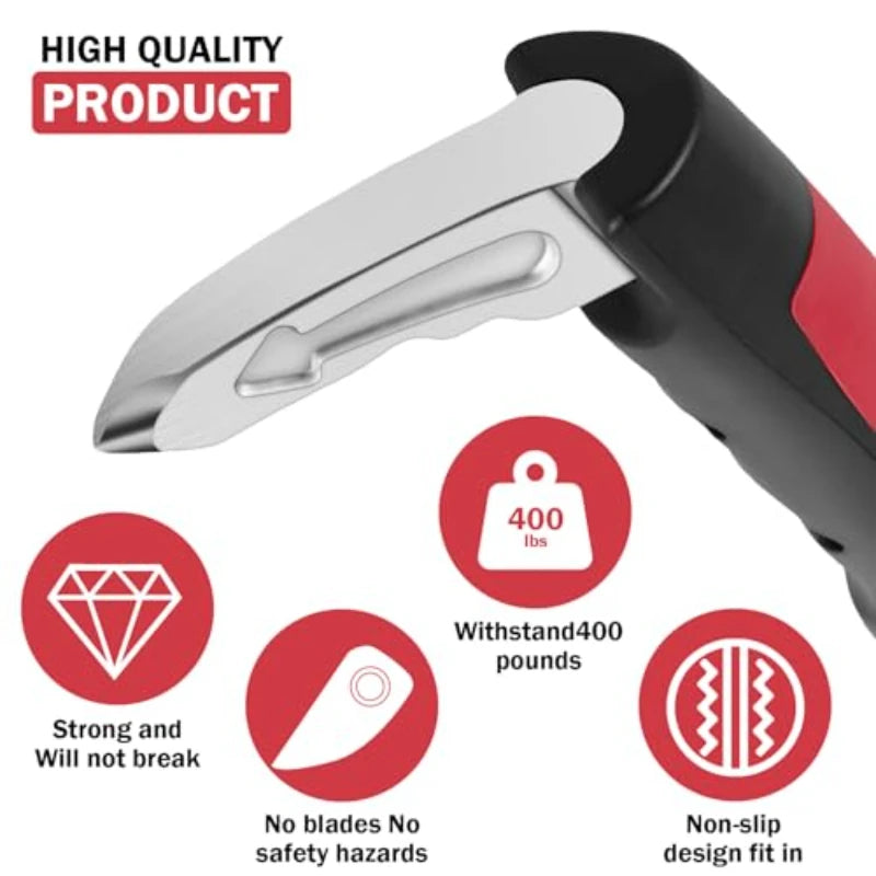 Automotive door assist handles 2-in-1 multifunctional vehicle support handles with window breaker, portable door latch handles