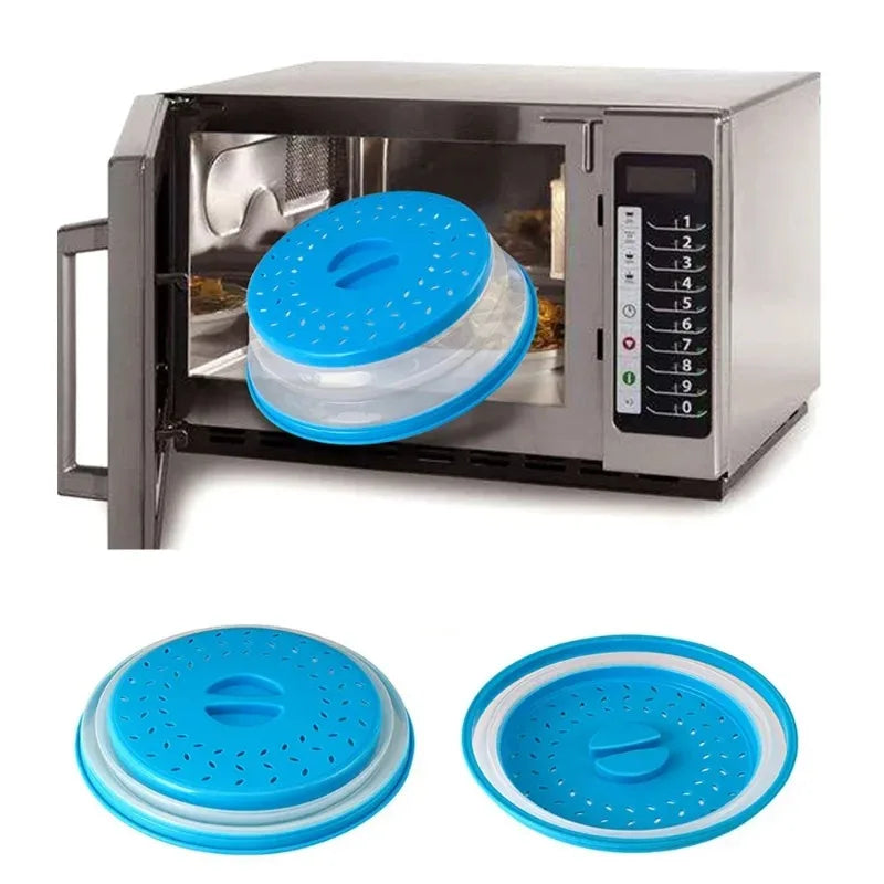 Kitchen Tools Microwave Splatter Cover Heating Folding Cover Fresh-keeping Cover Oil-proof Splash-proof Cover Cooking Lid