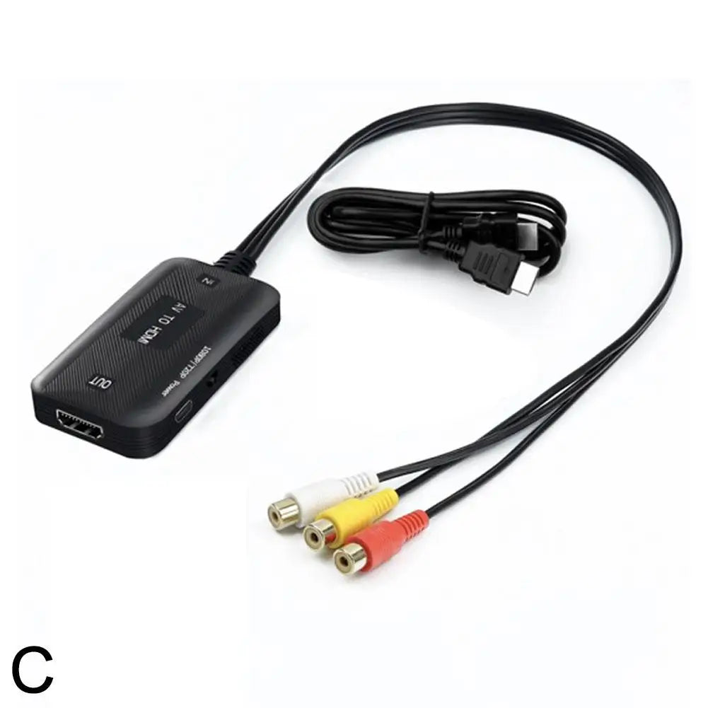 1pcs Video Adapter 1080P Converter RCA to HDMI Cable HD Link Cable Audio Cable HDMI Converter AV to HDMI Adapter 2026