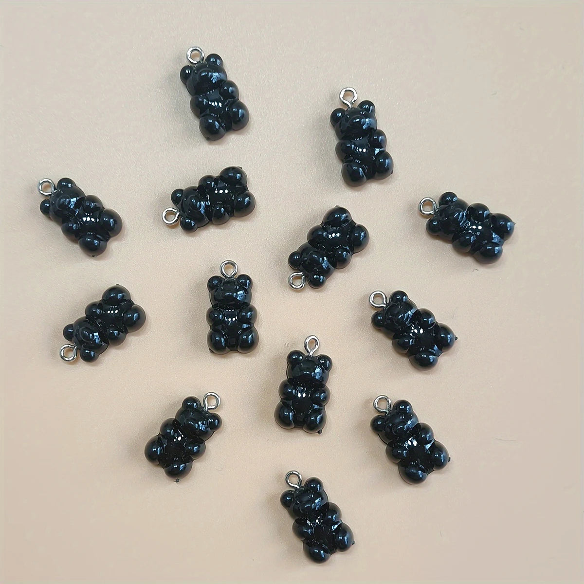 20 Pieces Of Colorful Candy Teddy Bear Gummie Jewelry, Diy Pendant, Cute Earring Necklace, Creative Discovery 20x10mm