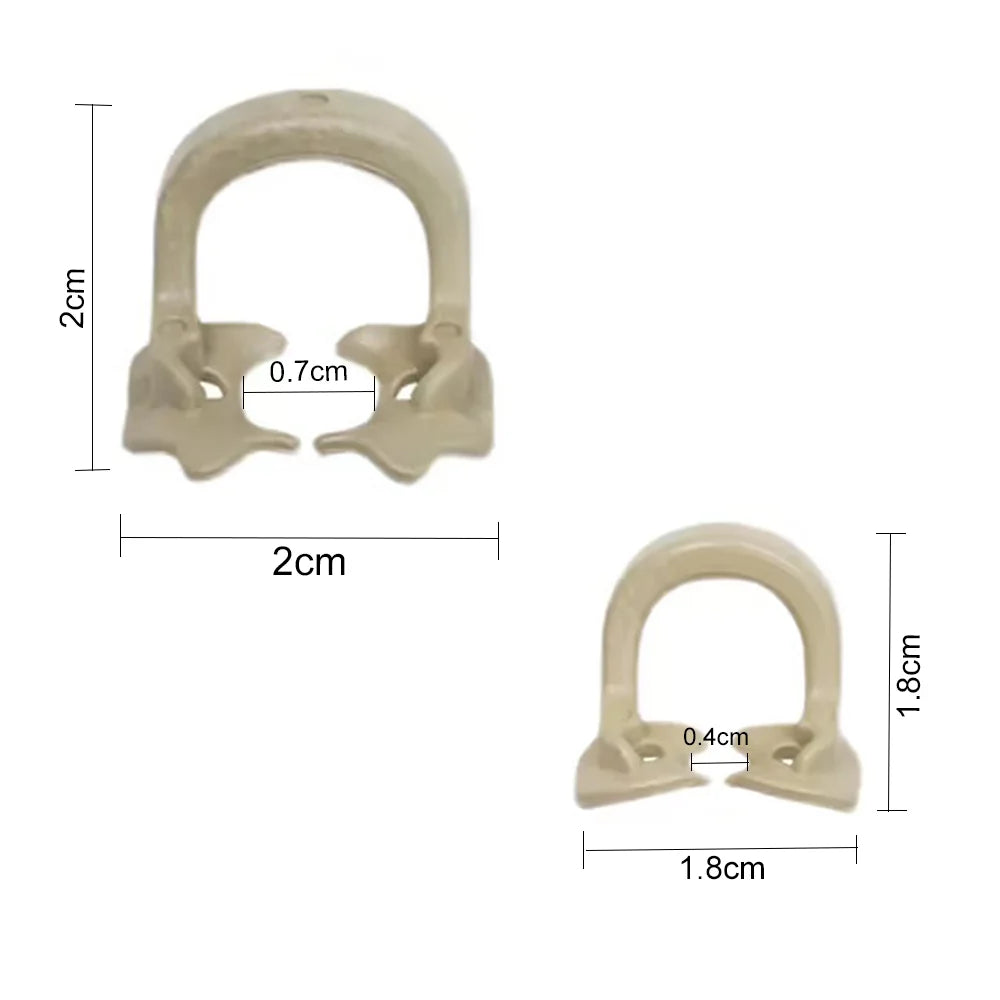 High Quality 4pcs/box Dental Dam Clips Resin Barrier Clamps Rubber Sectional Matrix Band Molar Clips Dental Rubber Dam Clip