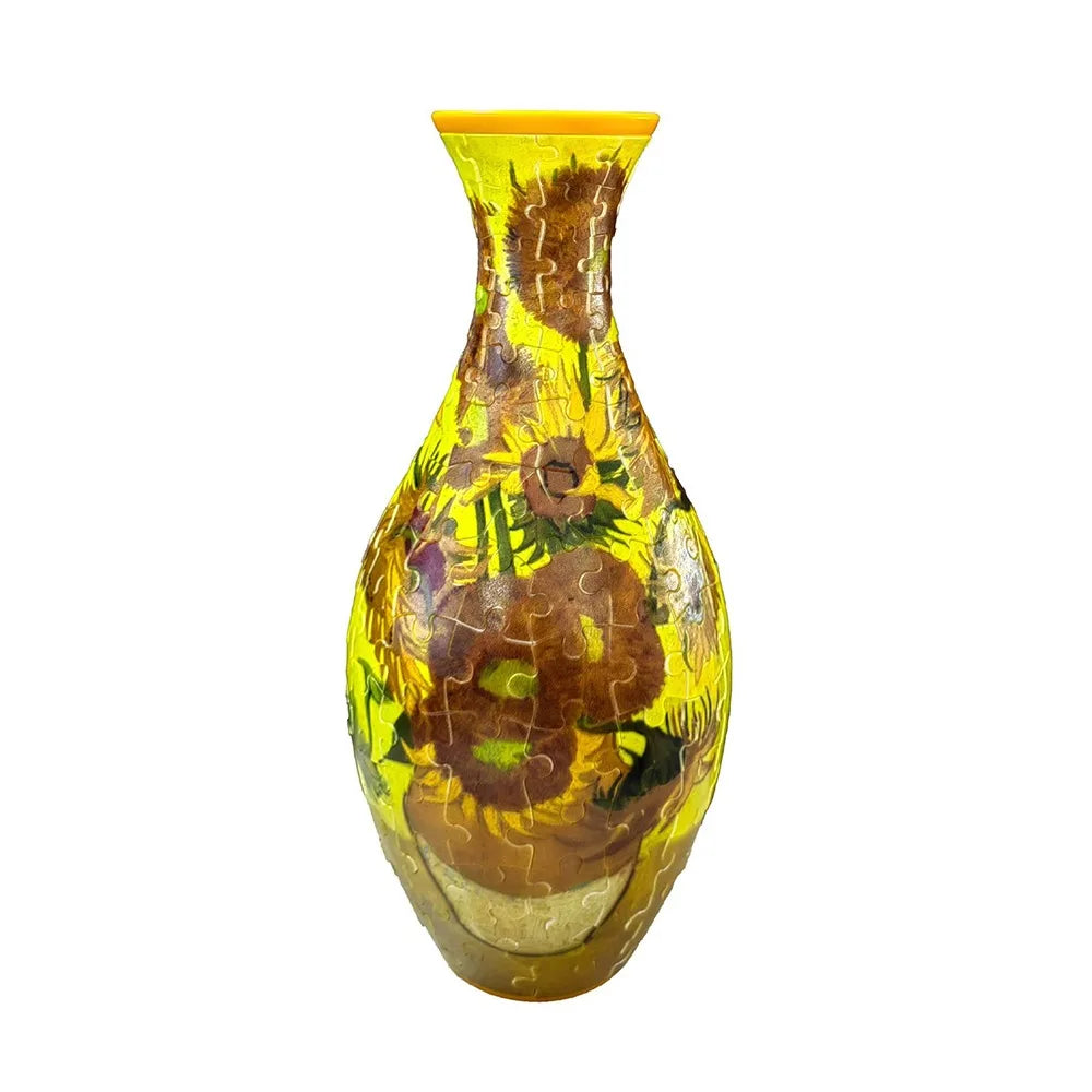 160 Curved Plastic Puzzle 3D Puzzlef Flower Vase Flower Arrangements DIY Arts 3D Art Puzzle Vase Housewarming Gift Puzzle Kit