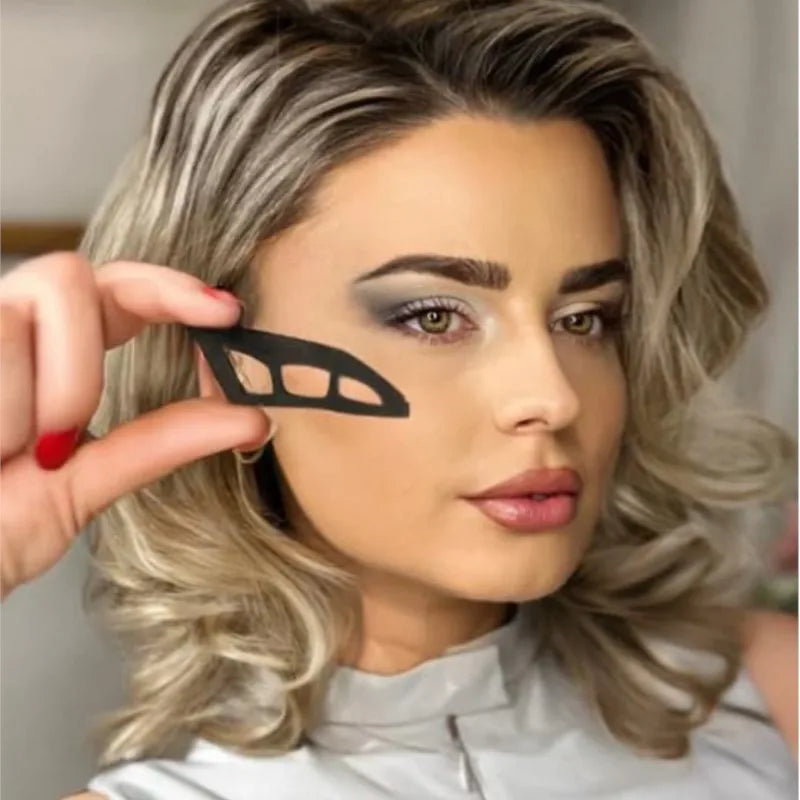 2PCs Eye Shadow Tool Multi-function Quick Eye Makeup Template Universal Eye Shadow Makeup Tool Suitable For Female Beginners