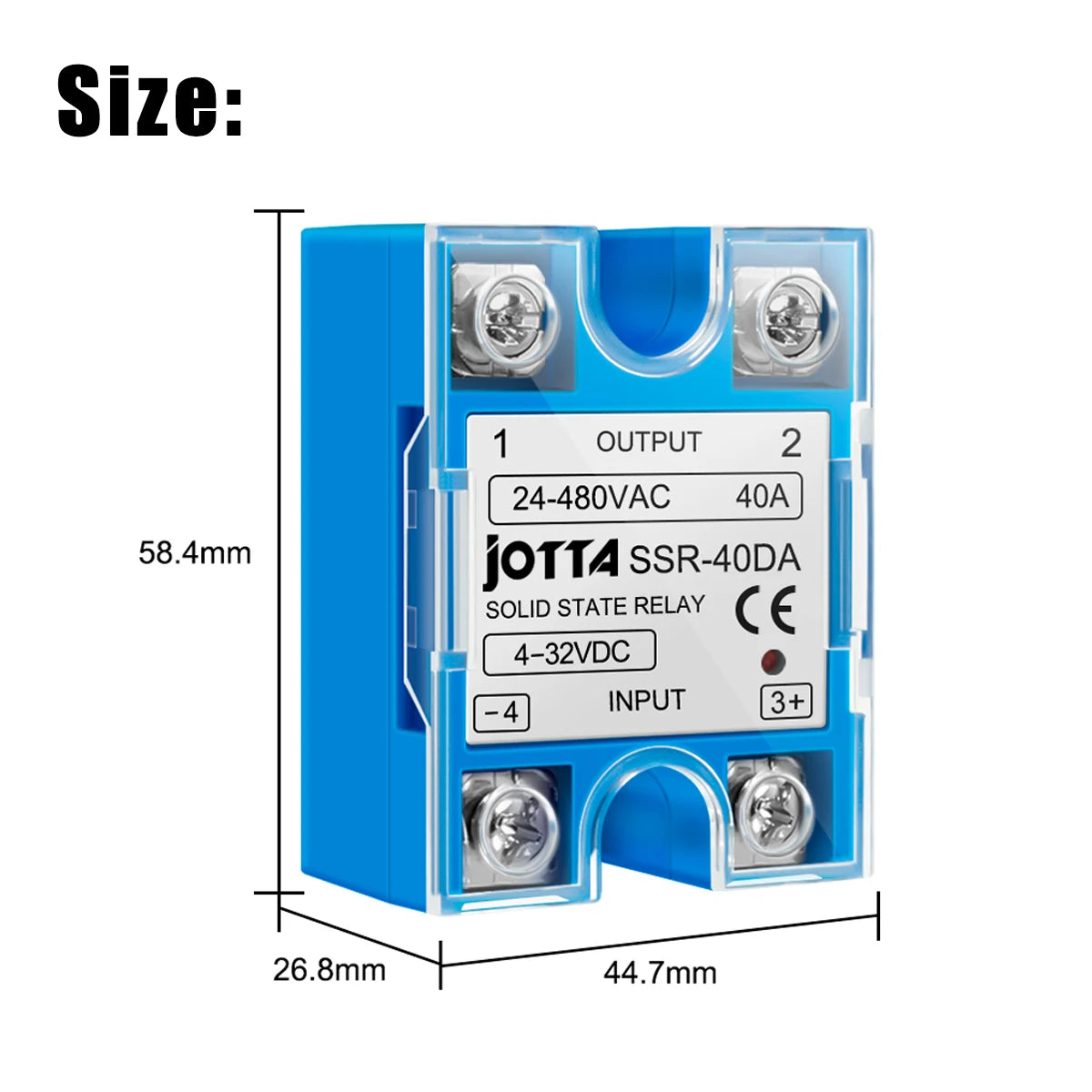 Solid State Relay Module For Temperature Controller Single Phase SSR 10DA 25DA 40DA 10AA 25AA 40AA With Dust Cover