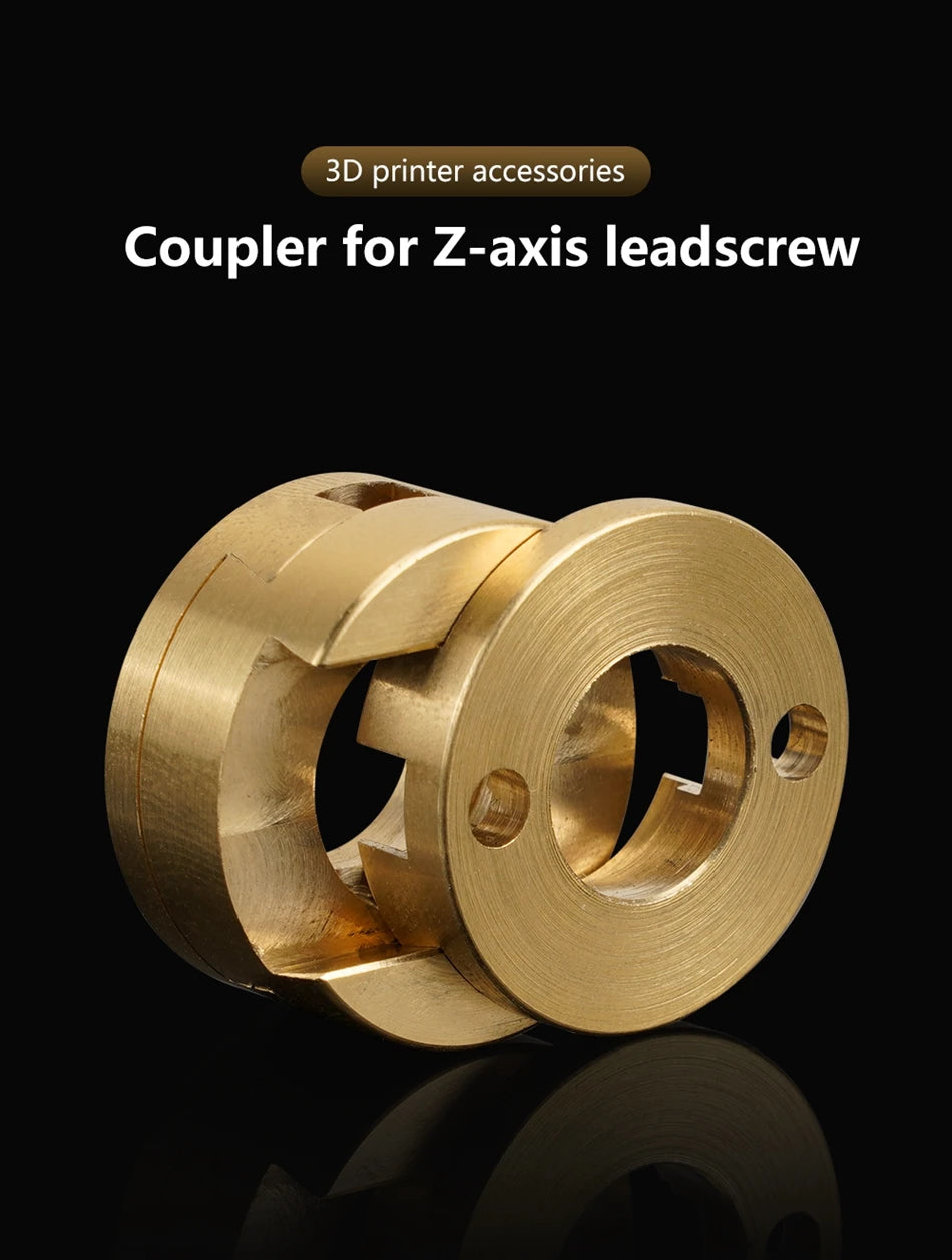 KINGROON 16mm Oldham Coupling T8 Z-axis Screw Hot Bed Reduce Printing Swing 3D Printer Parts CNC Flexible Shaft Coupler Cylindri