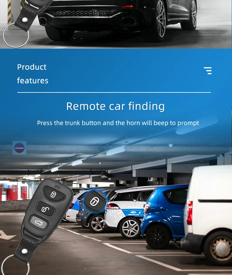 12V Universal Car Auto Remote Central Locking System with 2 Remote Controls Keyless Entry System Remote operation