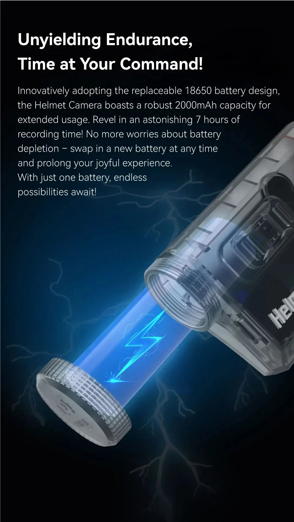 RunCam Helmet Camera Face Mask Recorder Airsoft Recording Long Battery Life 1920*1080 60fps Built-in Wifi