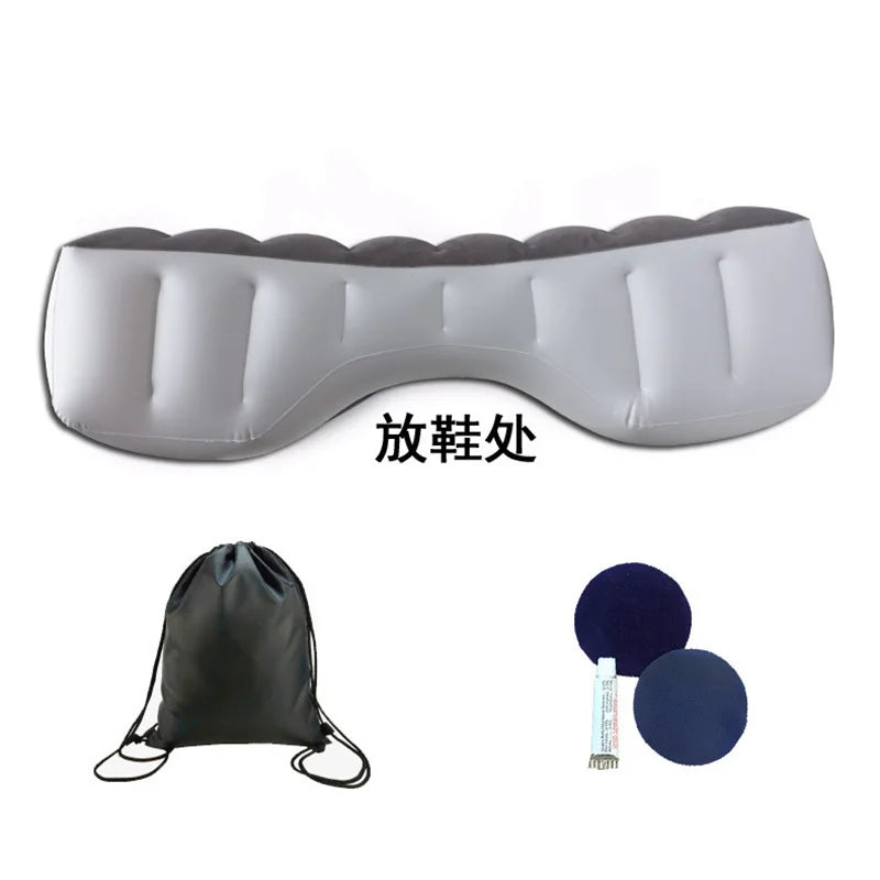 Car Rear Seat Gap Pad Inflatable Mattress For Sleep Camping Outdoor Rear Row Feet Mattress Air Matt Self-Inflating Mattress