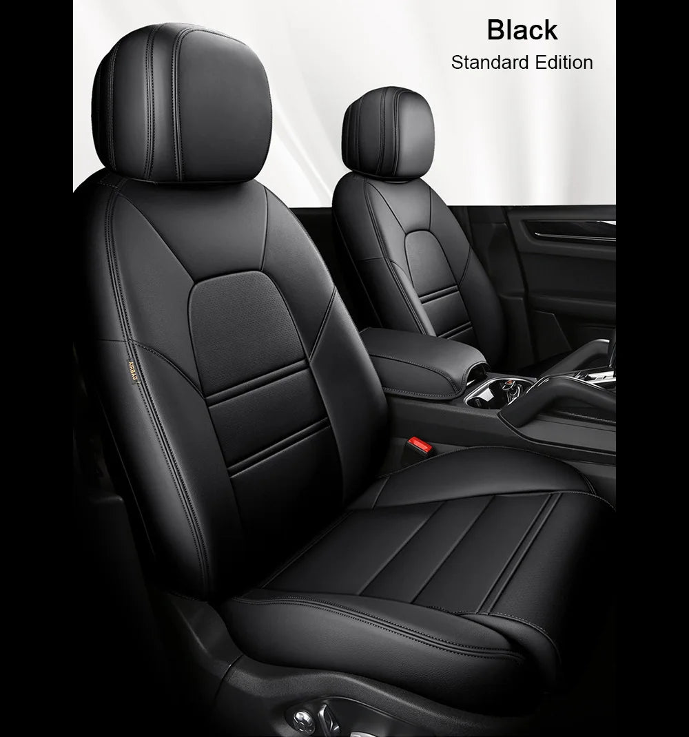 For Land Rover Range Rover Velar 2017 2018 2019 2020 Faux Leather Custom Car Seat Covers Full Set Interior Protector Accessories