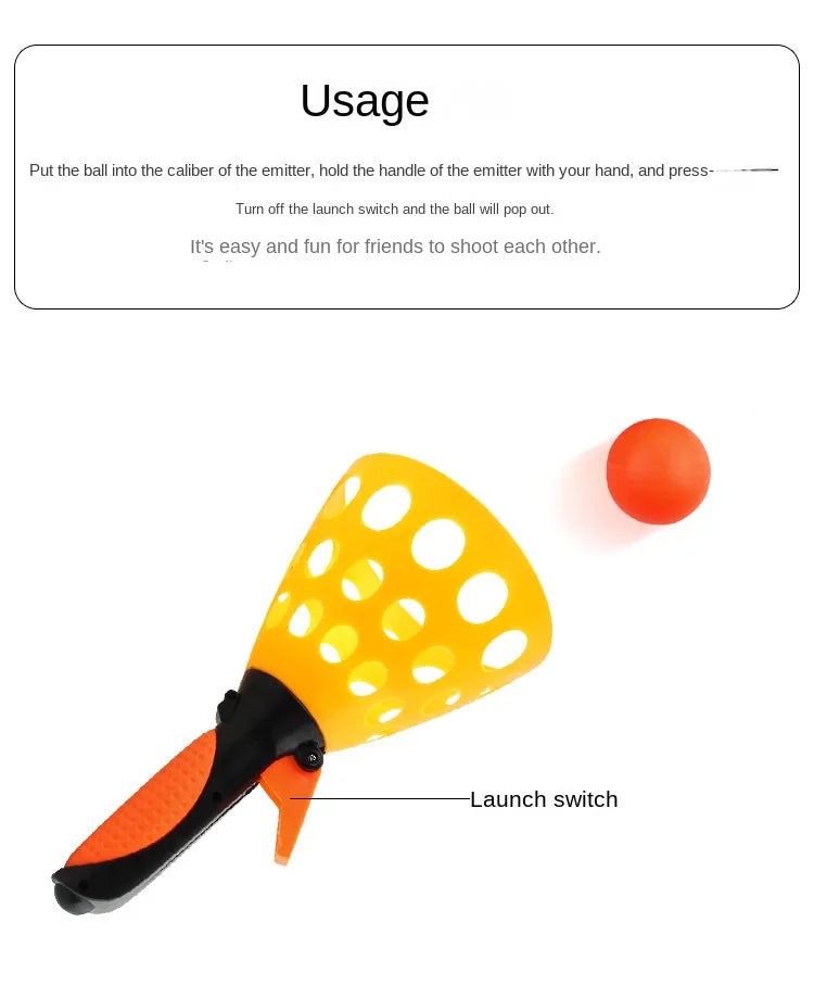 Catapult Two-player Docking Ball Launch Ball Ping-pong Bouncy Ball Leisure Sports Parent-child Interaction Outdoor Toys