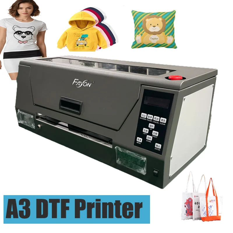 Inkjet Printing Machine  Xp600 I1600 Printhead For Commercial New Style All In One A3 DTF Printer Long Service Life  Low Price