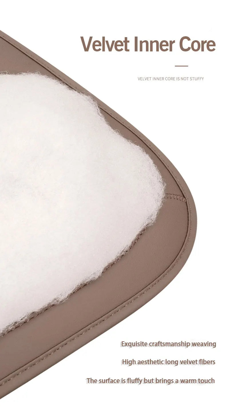Four Seasons Universal Car Seat Cover Breathable Leather Car Seat Waist Cushion Covers Auto Interior Seats Interior Accessories