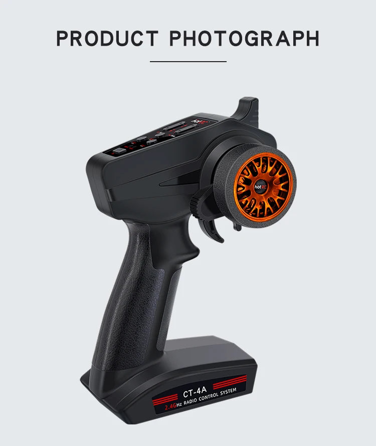 Hotrc CT-6A CT-4A 6CH 4CH 2.4GHz Radio System Transmitter Remote Controller with F-06A F-04A 6Ch Receiver for RC Car Boat Tank